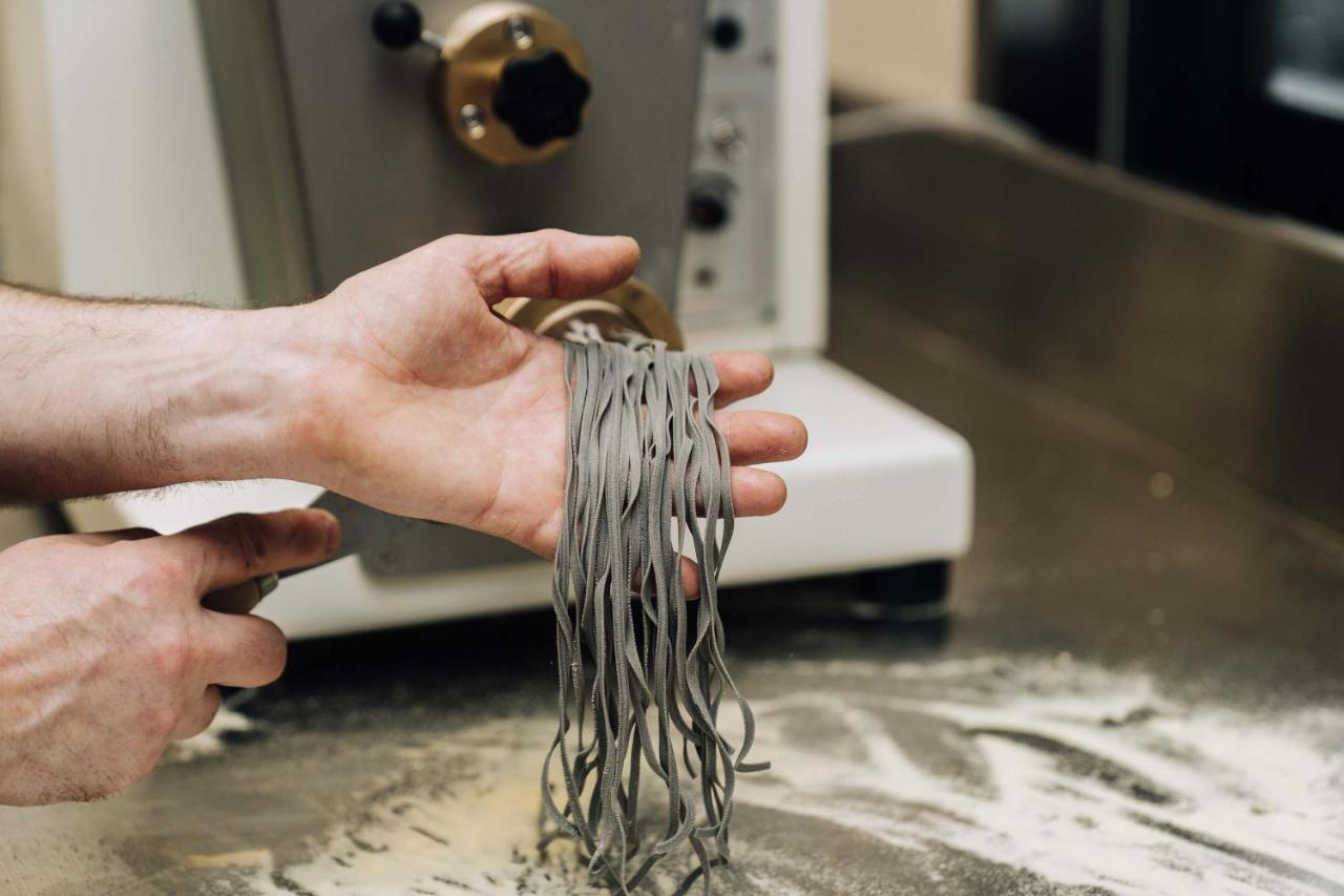 Peppers Waymouth Hotel Adelaide Bagian luar foto Pasta being made with a pasta machine
